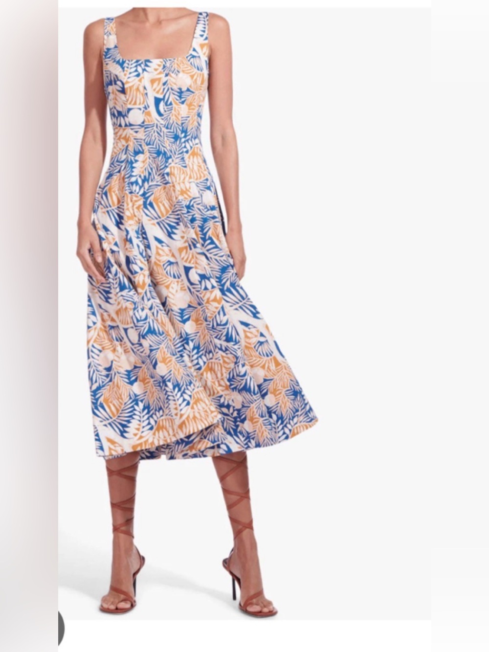 STAUD LAND and SEA WELLS midi dress